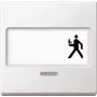 Merten System M tecla com campo de identificação e janela de controlo, branco polar brilhante 434719