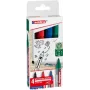 EDDING 360 marcador para quadro branco, várias cores, 1,5-3,0 mm, 4 unidades (4-360-4-2)
