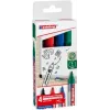 EDDING 360 marcador para quadro branco, várias cores, 1,5-3,0 mm, 4 unidades (4-360-4-2)