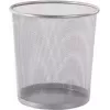 Westcott cesto de lixo de rede metálica, 12,3 L, prateado, redondo, 230 x 270 mm E-744607 00