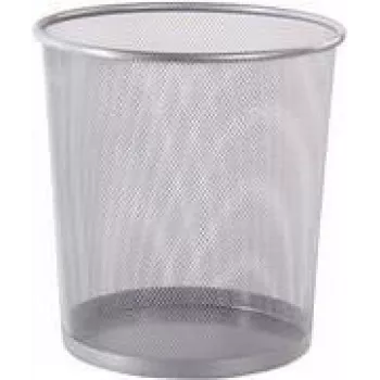Westcott cesto de lixo de rede metálica, 12,3 L, prateado, redondo, 230 x 270 mm E-744607 00