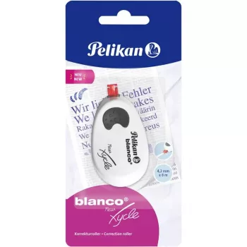Pelikan Xycle fita corretora Blanco 4,2 mm x 8 m sem solventes, sobrescrevível imediatamente, ergonómica – 1 unidade (300001140)