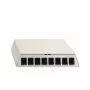 Rutenbeck PP-UM A-8 Ap rw caixa de patch panel, 8 portas, montagem à superfície, branco puro 23911108