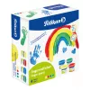 Pelikan tinta de dedos cores básicas, pack de 4 à base de água, testada dermatologicamente, fácil de limpar – 1 unidade (701570)