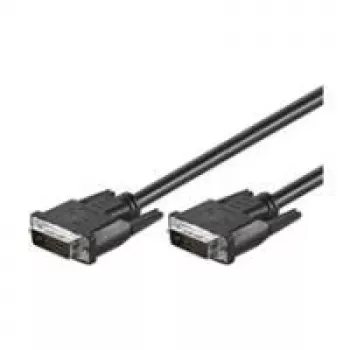 Wentronic goobay cabo DVI-D Dual Link 0,5m preto com parafusos serrilhados 93295