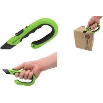 WESTCOTT Cortador de cerâmica Utility, lâmina de 31 mm, cortador de segurança verde com lâmina de cerâmica com mola, 1 unid. (E-16476 00)