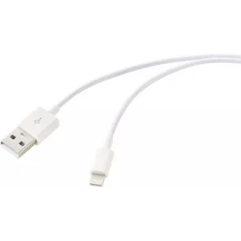 Renkforce Cabo USB 2.0 USB-A para Apple Lightning 1m branco mate RF-5724084