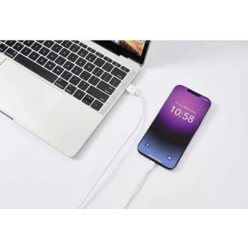 Renkforce Cabo USB 2.0 USB-A para Apple Lightning 1m branco mate RF-5724084