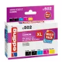 Edding EDD-502 E cartuchos de tinta compatíveis multi-pack para Canon PGI-550PGBK XL, CLI-551 C/M/Y XL (preto, ciano, magenta, amarelo)