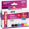 Edding EDD-502 E cartuchos de tinta compatíveis multi-pack para Canon PGI-550PGBK XL, CLI-551 C/M/Y XL (preto, ciano, magenta, amarelo)