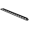 Renkforce painel frontal para patch panel de 19 polegadas 1U de 12 portas para tomadas XLR/USB/BNC, preto (RF-7116962)