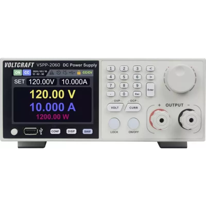 VOLTCRAFT VSPP-2060 fonte de alimentação de laboratório rack-mount, ajustável 0-600 V/DC 0-10 A, 2000 W, USB, RS-485, LAN programável VC-18673215