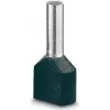 LAPP terminal de extremidade duplo, 0,75 mm², 8 mm, parcialmente isolado, cinzento, 500 unid. 61802000
