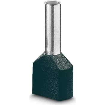 LAPP terminal de extremidade duplo, 0,75 mm², 8 mm, parcialmente isolado, cinzento, 500 unid. 61802000