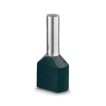 LAPP terminal de extremidade duplo, 0,75 mm², 8 mm, parcialmente isolado, cinzento, 500 unid. 61802000