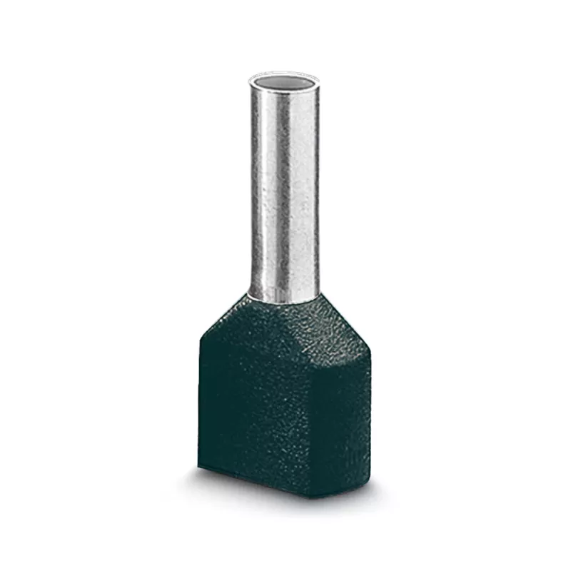 LAPP terminal de extremidade duplo, 0,75 mm², 8 mm, parcialmente isolado, cinzento, 500 unid. 61802000