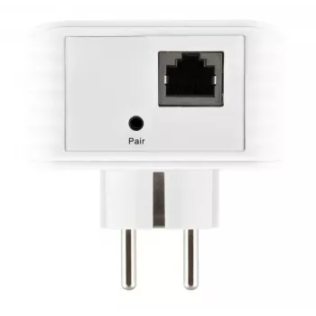 ALLNET ALL1681203-CH Powerline 1200 Mbps Gigabit PoE+ bridge com tomada integrada