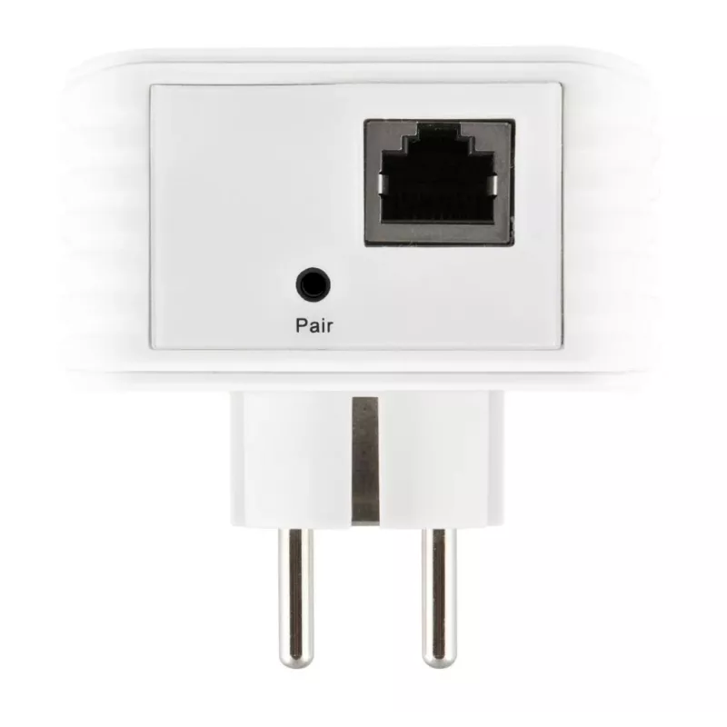 ALLNET ALL1681203-CH Powerline 1200 Mbps Gigabit PoE+ bridge com tomada integrada
