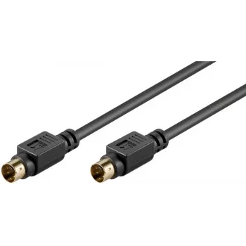 Goobay AVK 157 cabo S-Video 1m ficha a ficha preto 50057