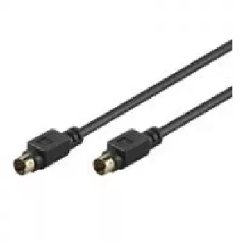 Goobay AVK 157 cabo S-Video 1m ficha a ficha preto 50057