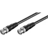 Wentronic Goobay cabo de ligação BNC, preto, 2 m - ficha BNC a ficha BNC (50086)