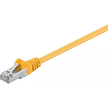 Wentronic Goobay cabo de patch CAT 5e, F/UTP, amarelo, 7,5 m - CCA cobre-alumínio (50169)