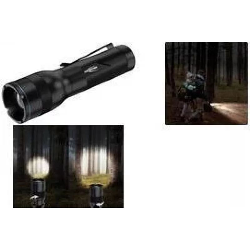 ANSMANN Adventure TA500BF lanterna LED, preto com clipe de cinto, 470 lúmenes, focável, IPX4 1600-0762