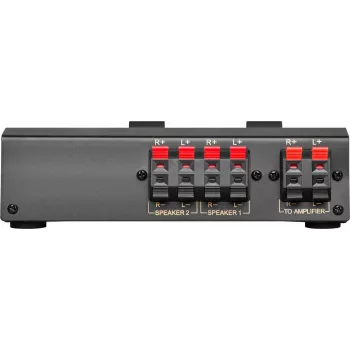 Wentronic Goobay comutador de colunas, preto - liga até 2 pares de colunas (60928)