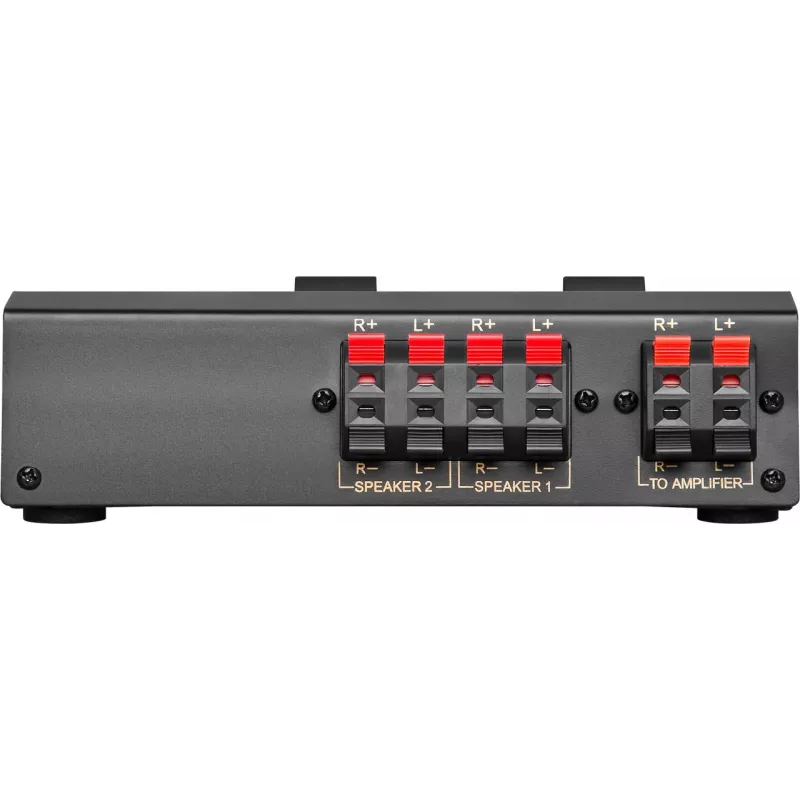 Wentronic Goobay comutador de colunas, preto - liga até 2 pares de colunas (60928)