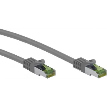 Wentronic Goobay cabo de patch CAT 8.1 S/FTP (PiMF), cinzento, 0,5 m 61114