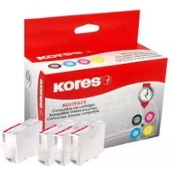 Kores G1577KIT multi-pack de cartuchos de tinta para Canon PGI-580/CLI-581 – preto, ciano, magenta, amarelo (4 x 12,2 ml)