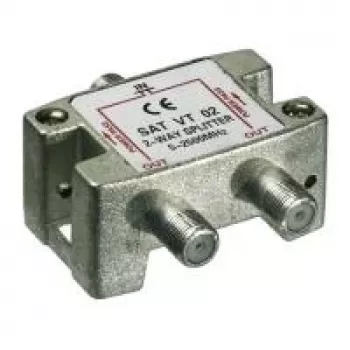 Distribuidor SAT de 2 vias Wentronic Goobay 5-2500 MHz tipo F (67001)