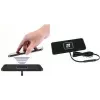 Base de carregamento sem fios IWH com função de carregamento rápido, 1x USB-C, compacta, para dispositivos Qi, 1 unid. (019067)