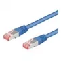Cabo de rede CAT 6 Wentronic Goobay, S/FTP (PiMF), azul, 30 m, LSZH sem halogéneos, cobre 68275