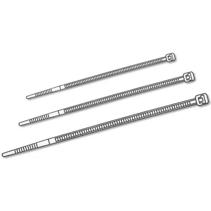 Delock abraçadeiras transparentes L 200 x L 3,6 mm 100 unid. (18606)