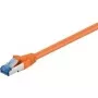 Wentronic Goobay Cabo de rede CAT 6a S/FTP, RJ45, 5 m, laranja, LSZH, cobre 93818