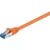 Wentronic Goobay Cabo de rede CAT 6a S/FTP, RJ45, 5 m, laranja, LSZH, cobre 93818