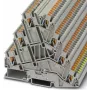 Phoenix Contact PT 2,5-PE/3L Bloco de terminais para motor, push-in, 3 níveis, PE, 2,5 mm², cinzento, 3210542