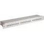 Wentronic Goobay Painel de patch CAT 6 24 portas STP, 19 polegadas 1U, cinzento 94036