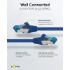 Wentronic 94131 Cabo de rede Cat6a S/FTP, ficha RJ-45 para ficha RJ-45, contactos banhados a ouro, 10 Gbps, 500 MHz