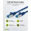 Wentronic 94131 Cabo de rede Cat6a S/FTP, ficha RJ-45 para ficha RJ-45, contactos banhados a ouro, 10 Gbps, 500 MHz