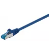 Wentronic 94131 Cabo de rede Cat6a S/FTP, ficha RJ-45 para ficha RJ-45, contactos banhados a ouro, 10 Gbps, 500 MHz