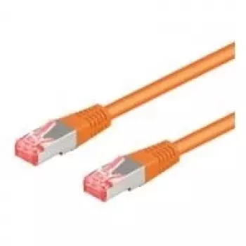 Wentronic 95605 cabo patch CAT6a, RJ45 macho-macho, 1,5 m, laranja