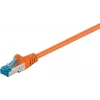 Wentronic 95605 cabo patch CAT6a, RJ45 macho-macho, 1,5 m, laranja