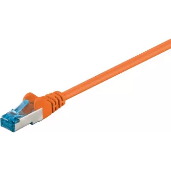 Wentronic 95605 cabo patch CAT6a, RJ45 macho-macho, 1,5 m, laranja