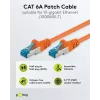 Wentronic 95605 cabo patch CAT6a, RJ45 macho-macho, 1,5 m, laranja