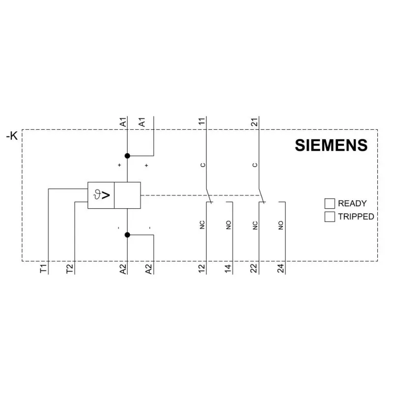 Siemens SIRIUS 3RN2 Relé térmico de sobrecarga 0,7-1,0 A classe 10 S00 terminais de parafuso 3RN2010-1BW30