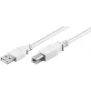 Wentronic 96186 Cabo USB 2.0, ficha USB-A para ficha USB-B, 1,8 m, branco