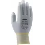 Uvex Unipur Carbon Luvas de proteção de trabalho de nylon tricotado, tamanho 10, cinzento/preto, revestimento PU na palma, antiestáticas 6055610