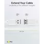 Wentronic Cabo de extensão USB 2.0 A macho para fêmea 5m branco 96288
